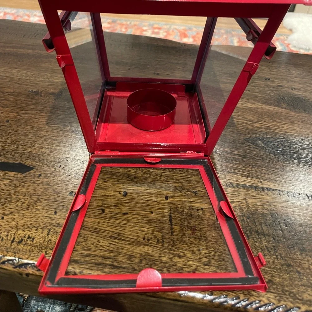 Crate&Barrel Red Lantern